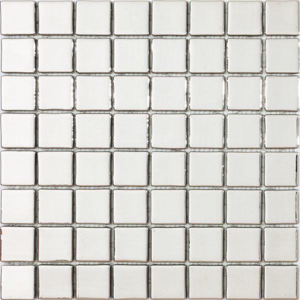 podium silver 38x38mm metallic glass mosaics