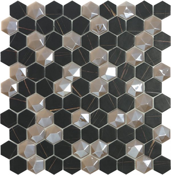 supreme sahara mix hex mosaics by malford ceramics