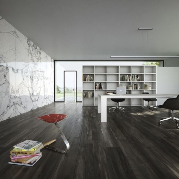 arabescato statuario marble look tile by malford ceramics - tiles singapore