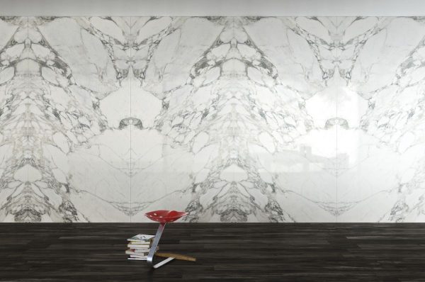 arabescato statuario marble look tile by malford ceramics - tiles singapore