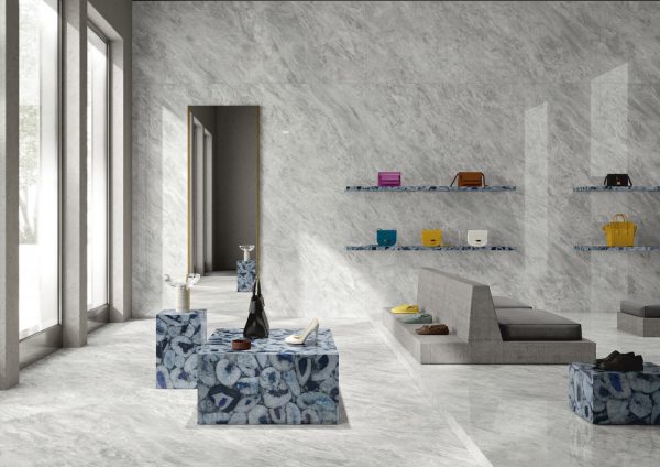 bardiglio chiaro marble look tile by malford ceramics - tiles singapore