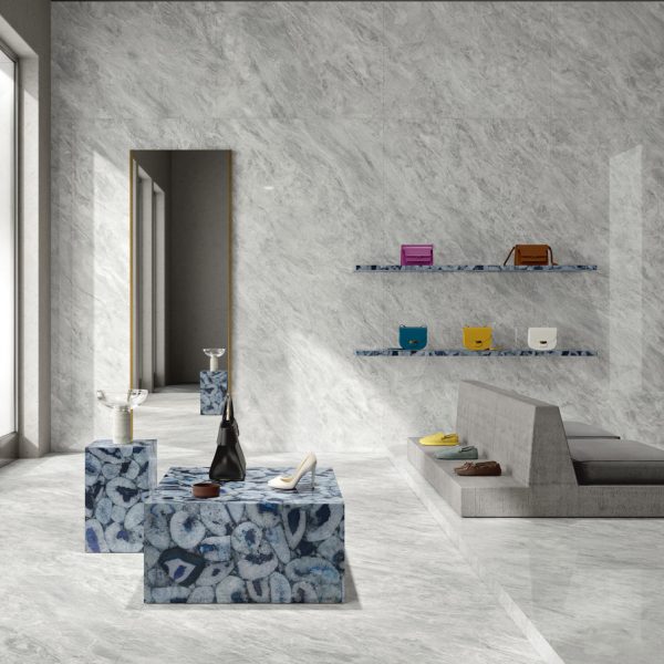 bardiglio chiaro marble look tile by malford ceramics - tiles singapore