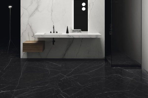 calacatta lincoln marble look tile by malford ceramics - tiles singapore