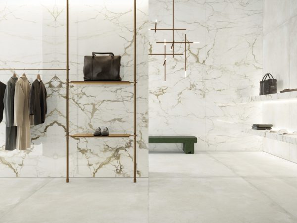 calacatta macchia vecchia marble look tile by malford ceramics - tiles singapore