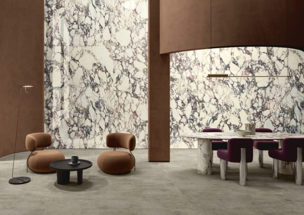 calacatta viola marble look tile by malford ceramics - tiles singapore