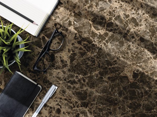 dark emperador marble look tile by malford ceramics - tiles singapore