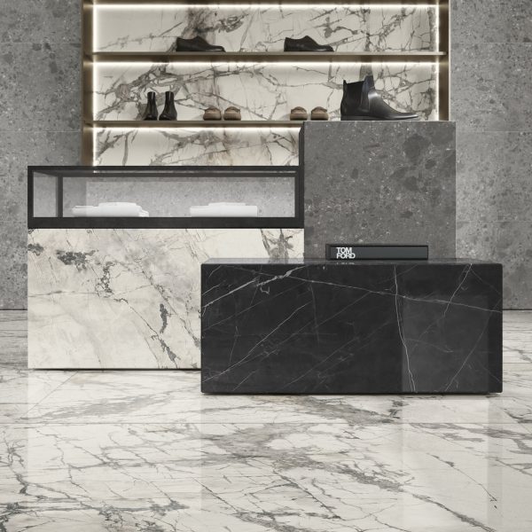 imperial grey marble look tile by malford ceramics - tiles singapore