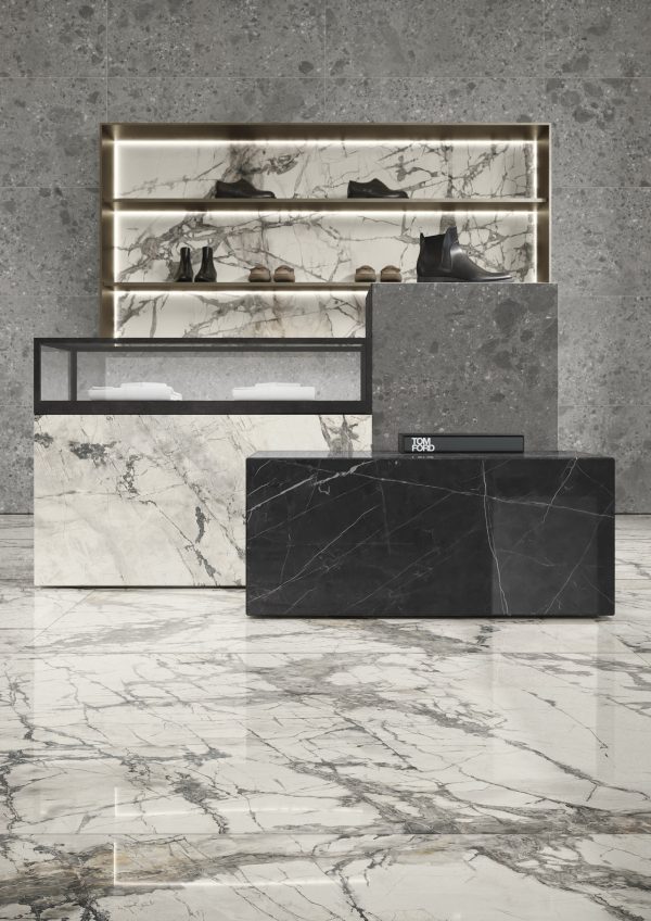 imperial grey marble look tile by malford ceramics - tiles singapore