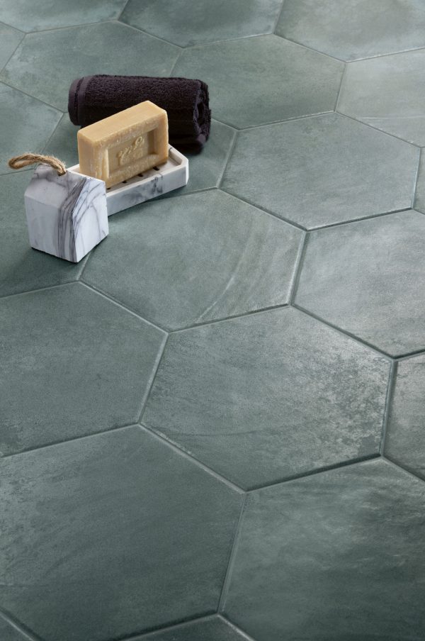 Tropical pattern tile by malford ceramics - tiles singapore