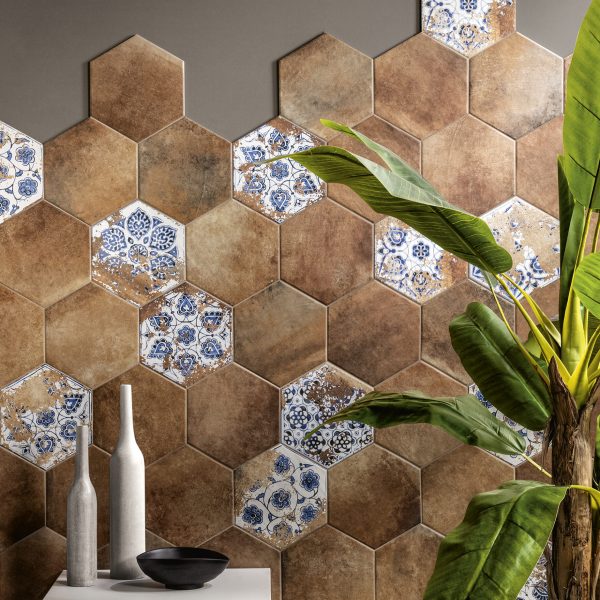 terre etrusche pattern tile by malford ceramics - tiles singapore