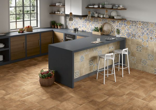 terre etrusche pattern tile by malford ceramics - tiles singapore