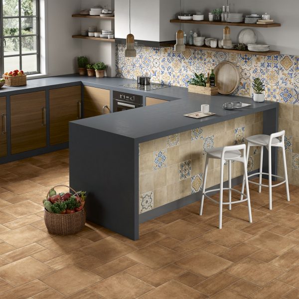 terre etrusche pattern tile by malford ceramics - tiles singapore