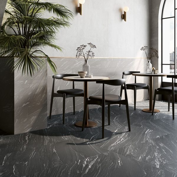 CM Pannonia Stone Anthracite 2 by Malford Ceramics