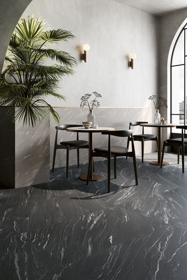 CM Pannonia Stone Anthracite 2 by Malford Ceramics