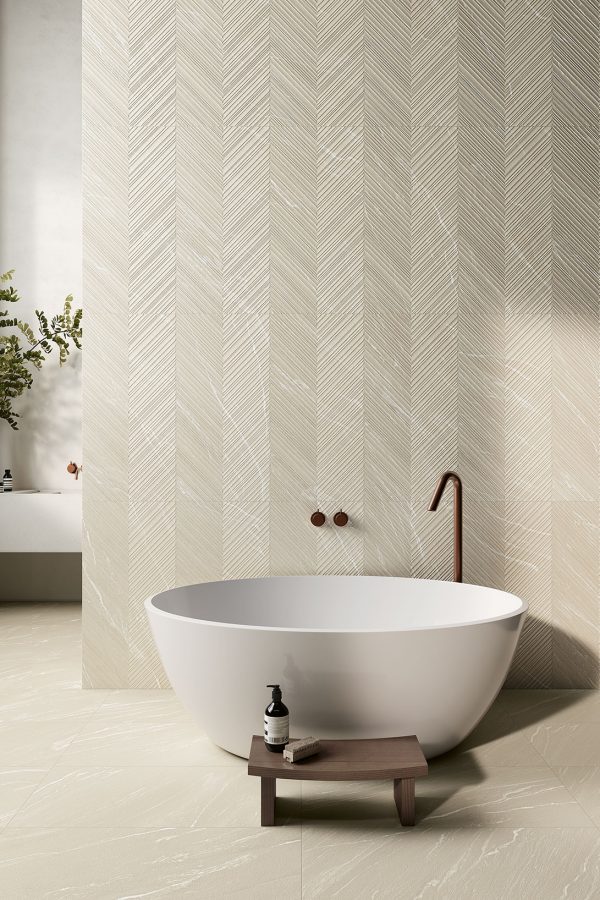 CM Pannonia Stone Ivory 2 by Malford Ceramics