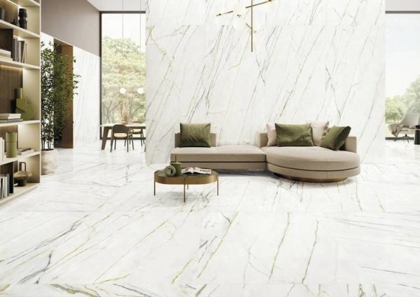 kp Elements Lux Calacatta Verde 3 by malford ceramics