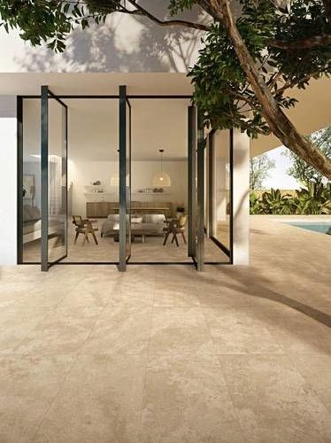 kp Percorsi Frame Travertino Beige 3 by malford ceramics